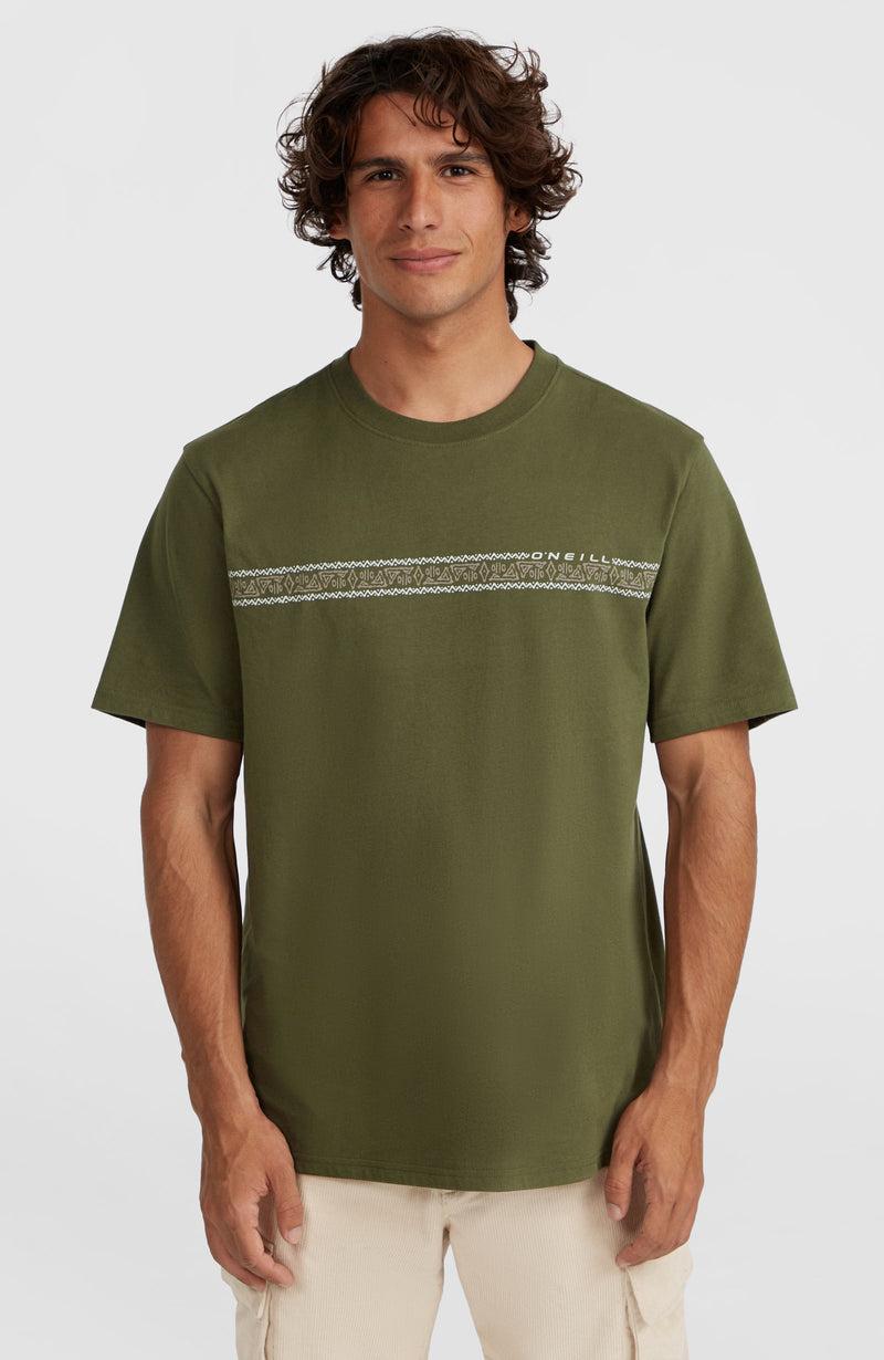 oneill Men Ikat Stripe T-Shirt | Green