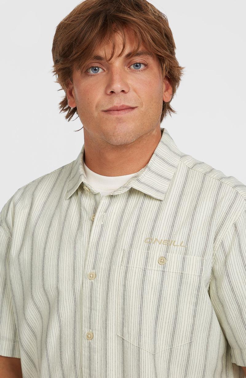 Oneill Men Jacquard Stripe Shirt | Beige