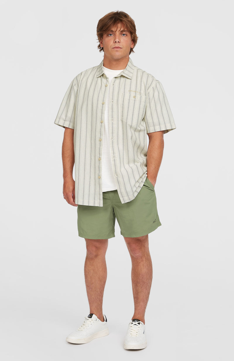 Oneill Men Jacquard Stripe Shirt | Beige