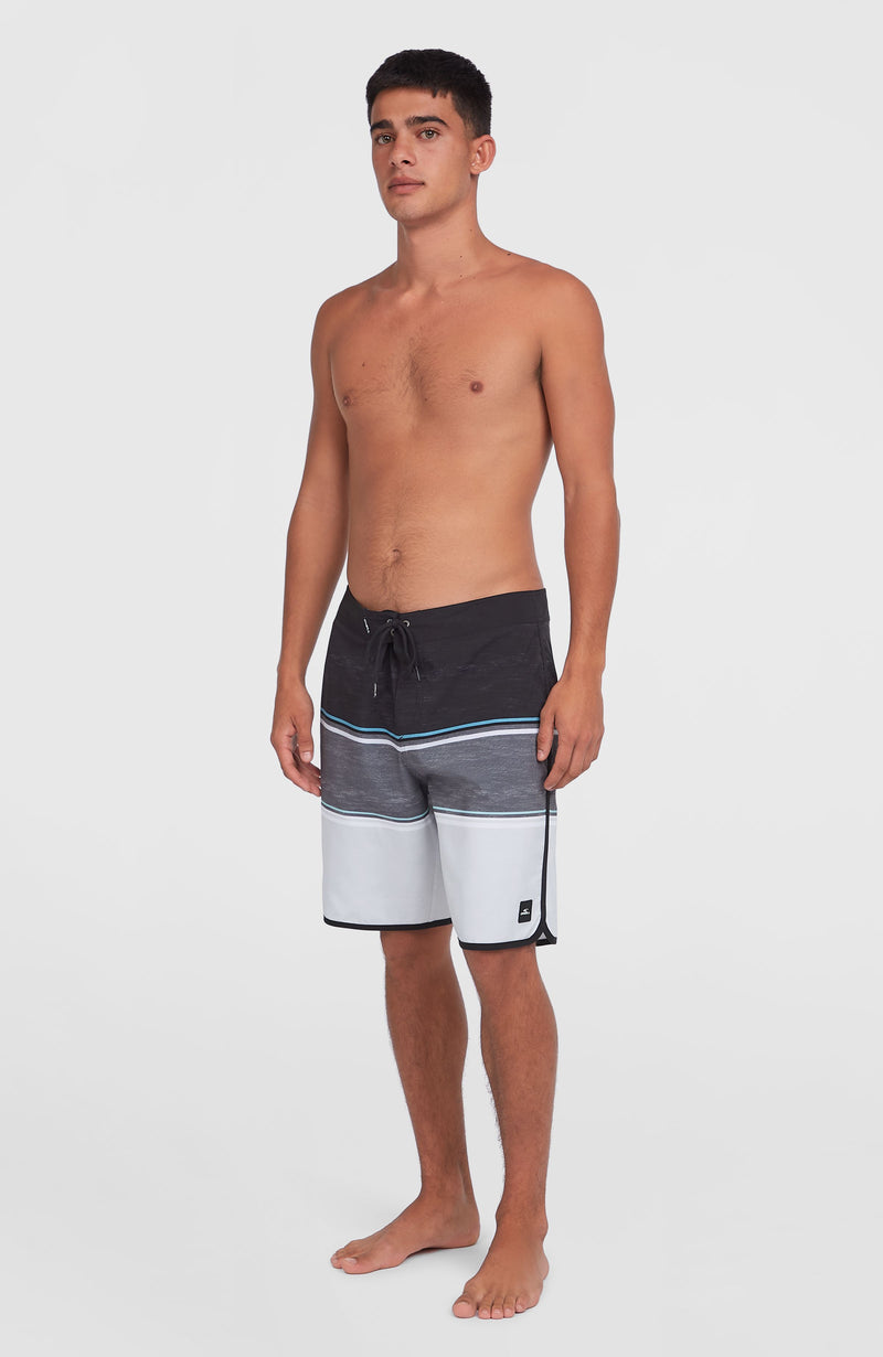 Oneill Men Lennox Scallop 19'' Boardshorts | Black Mix