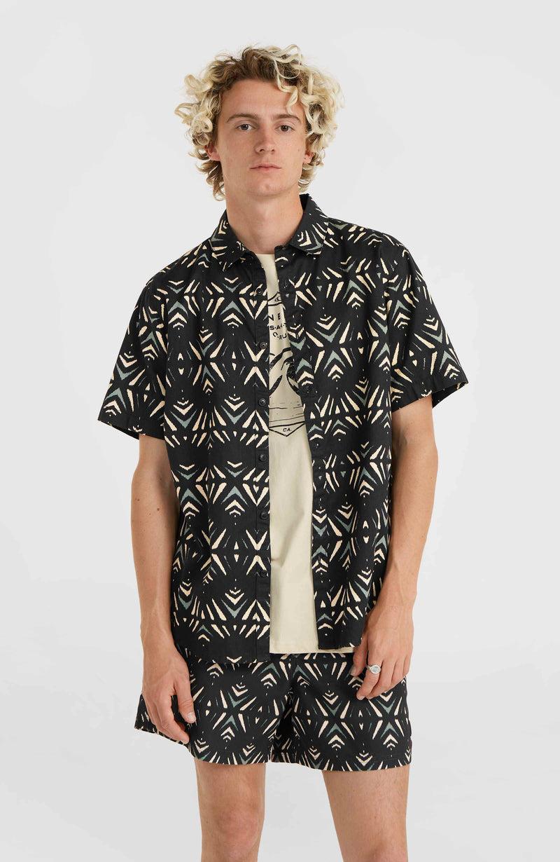 oneill Men Mix and Match Beach Shirt | Black