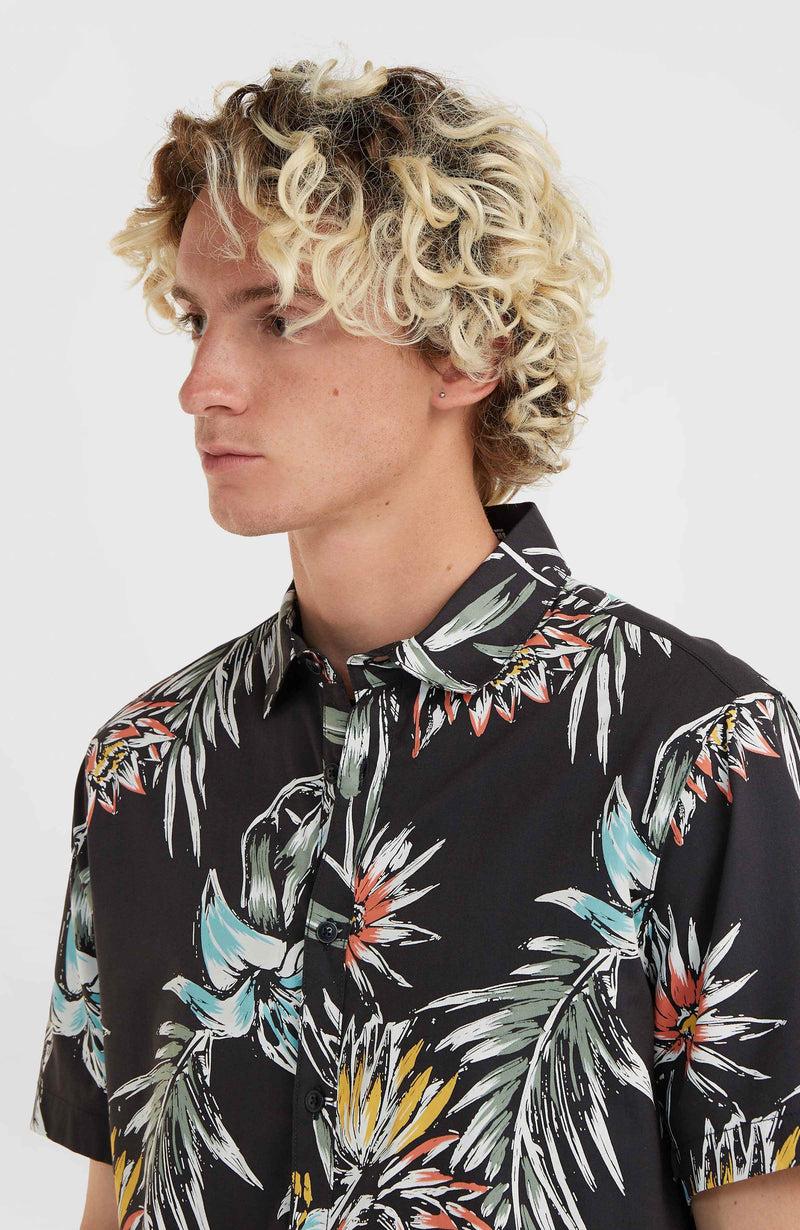 Oneill Men Mix And Match Floral Shirt | Black