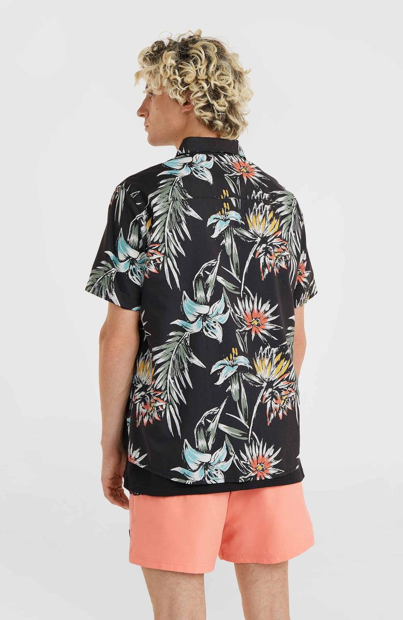 Oneill Men Mix And Match Floral Shirt | Black