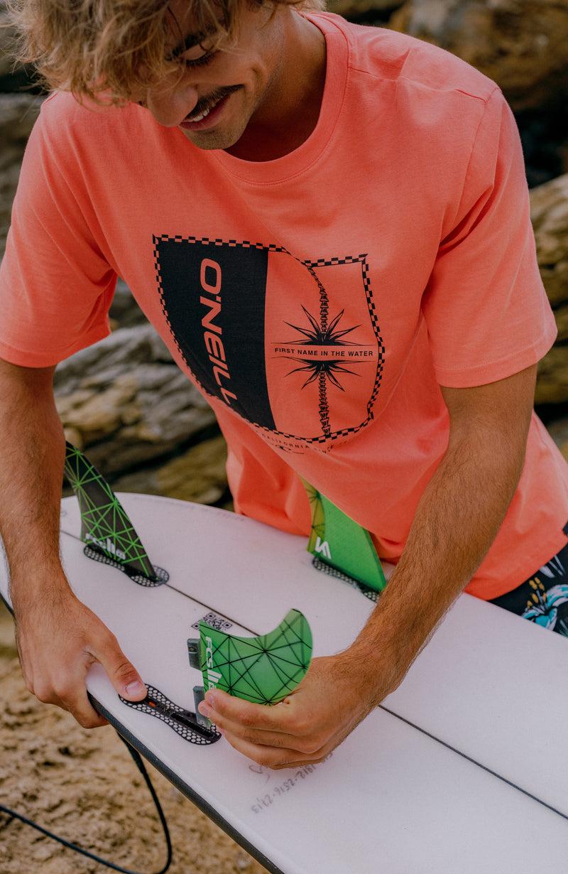 Oneill Men Mix And Match Palm T-Shirt | Orange