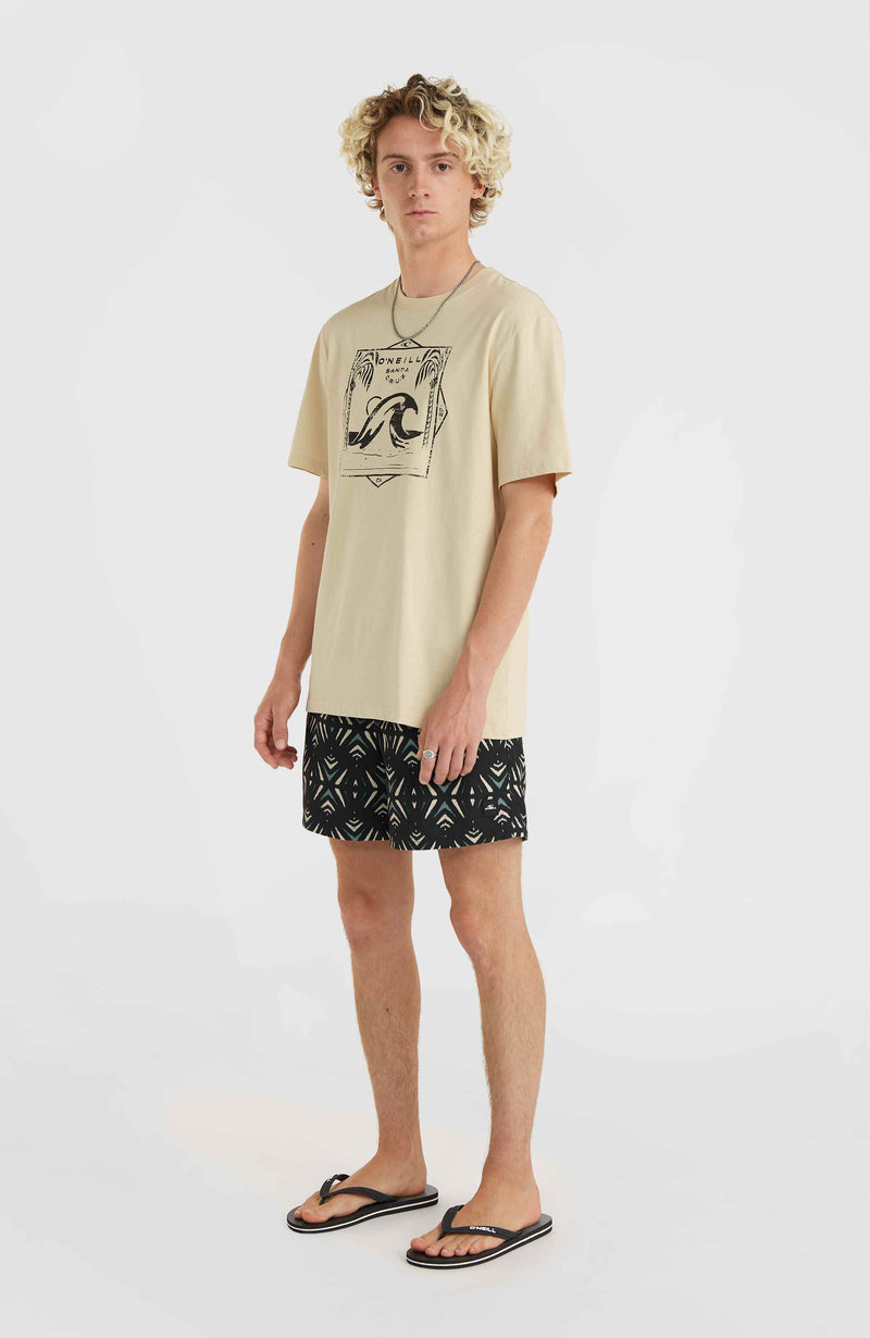 Oneill Men Mix And Match Wave T-Shirt | Beige