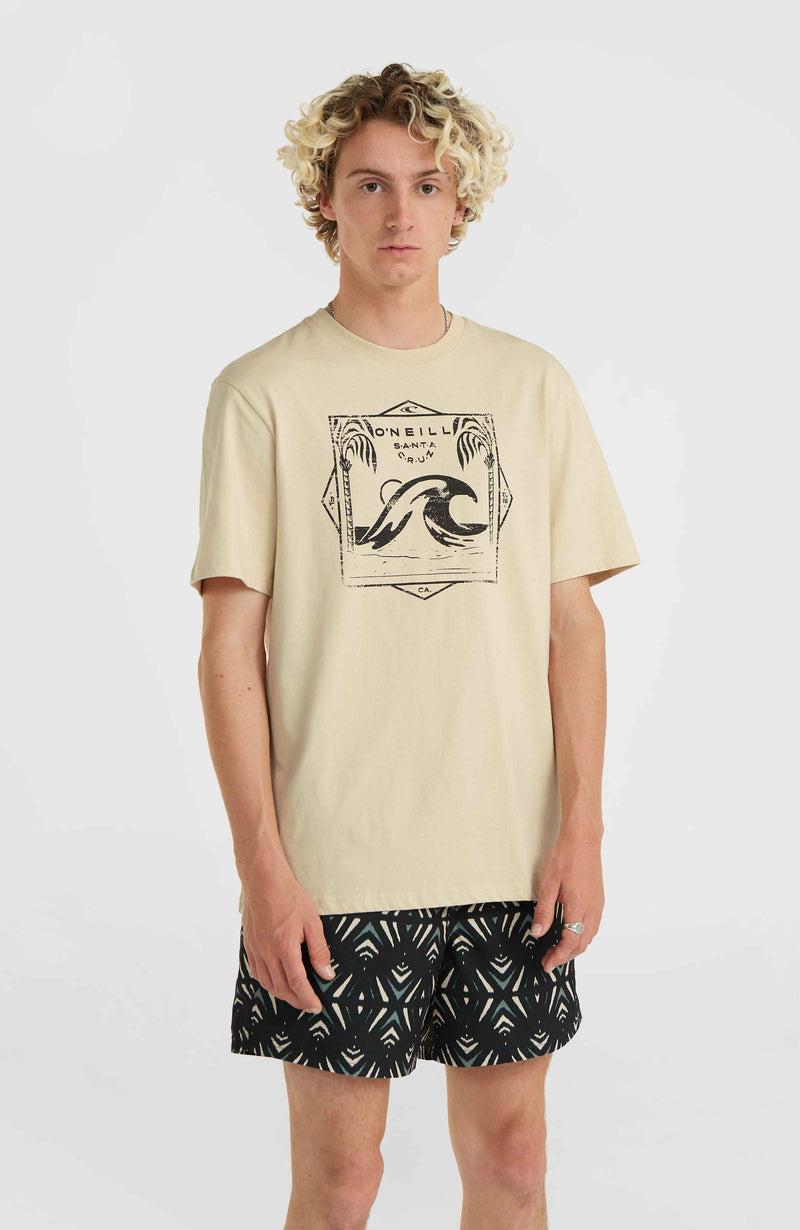oneill Men Mix and Match Wave T-Shirt | Beige