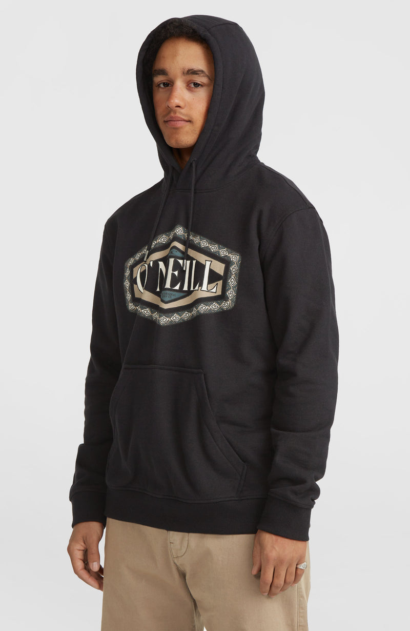 Oneill Men O'Neill Front Print Hoodie | Black