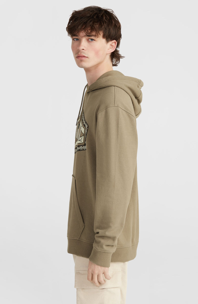 Oneill Men O'Neill Front Print Hoodie | Brown
