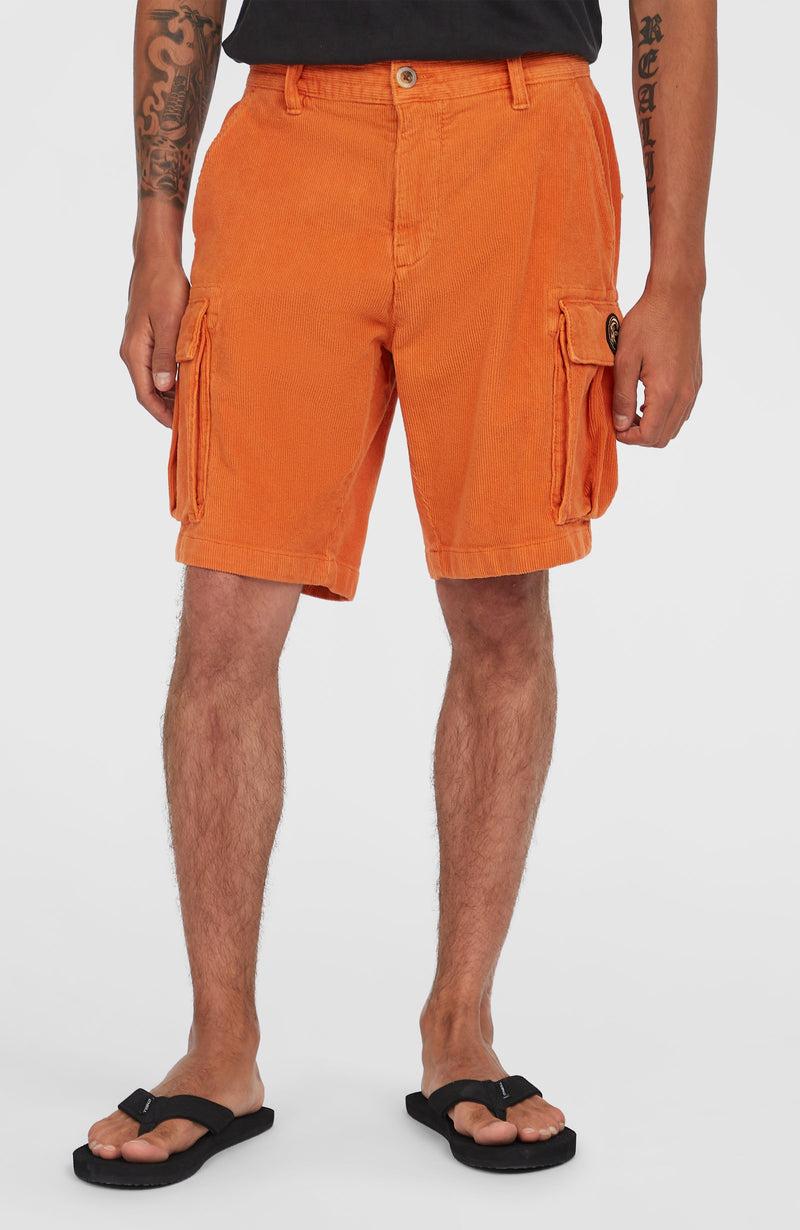 Oneill Men O'Riginals Cord Cargo Shorts | Orange