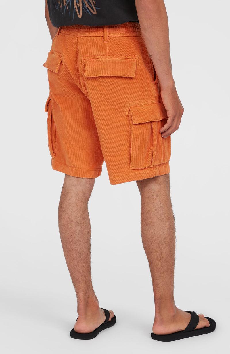 Oneill Men O'Riginals Cord Cargo Shorts | Orange