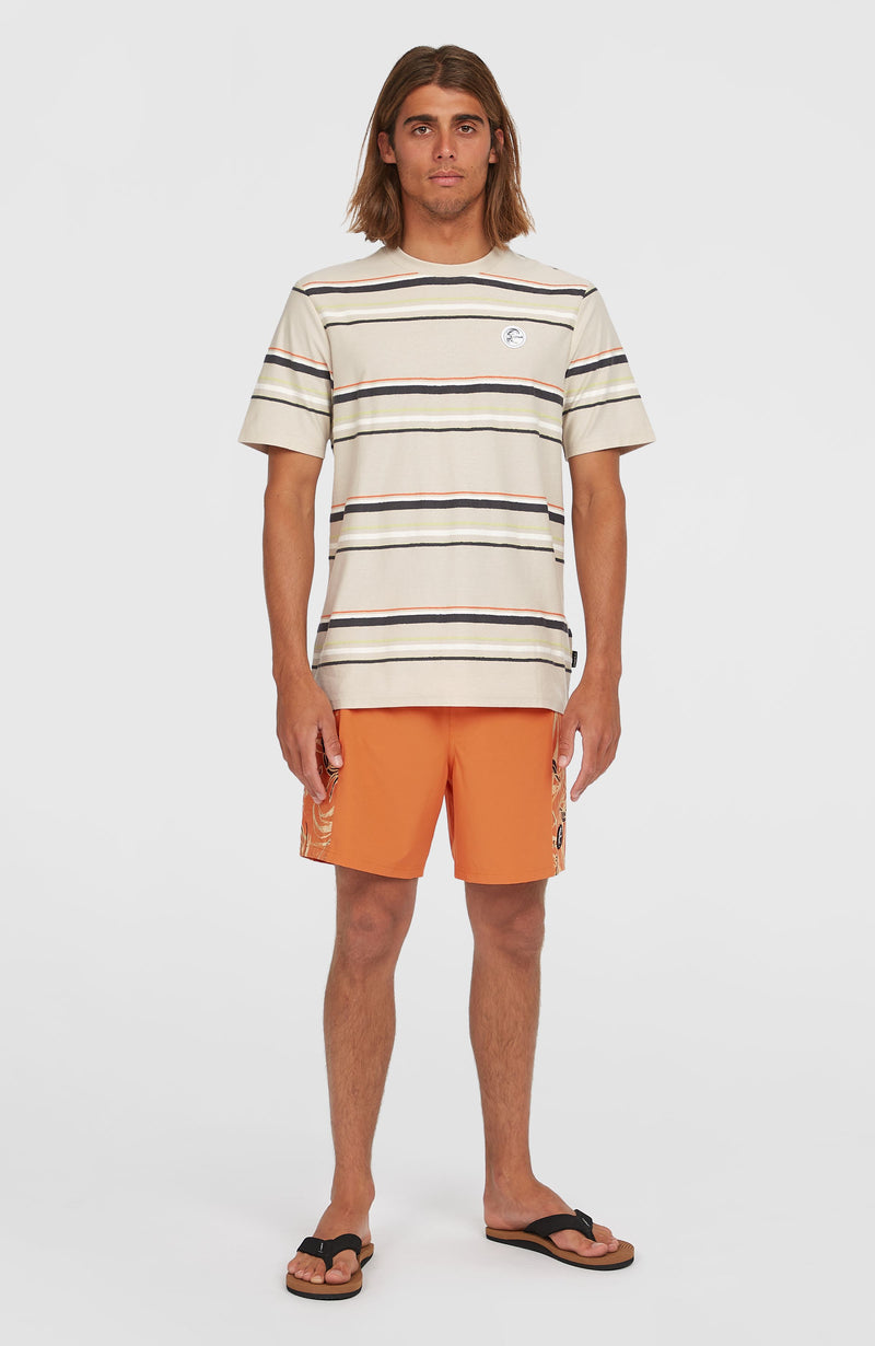 Oneill Men O'Riginals Stripe T-Shirt | Beige