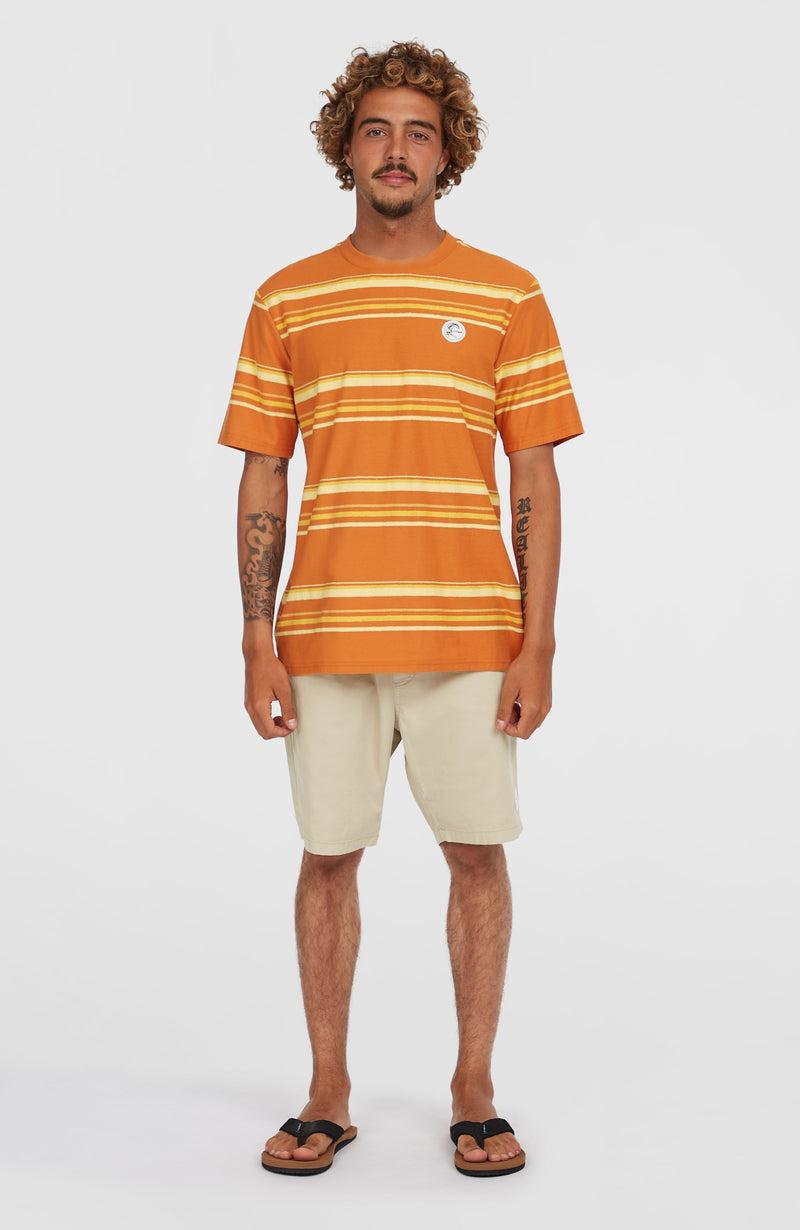 Oneill Men O'Riginals Stripe T-Shirt | Orange