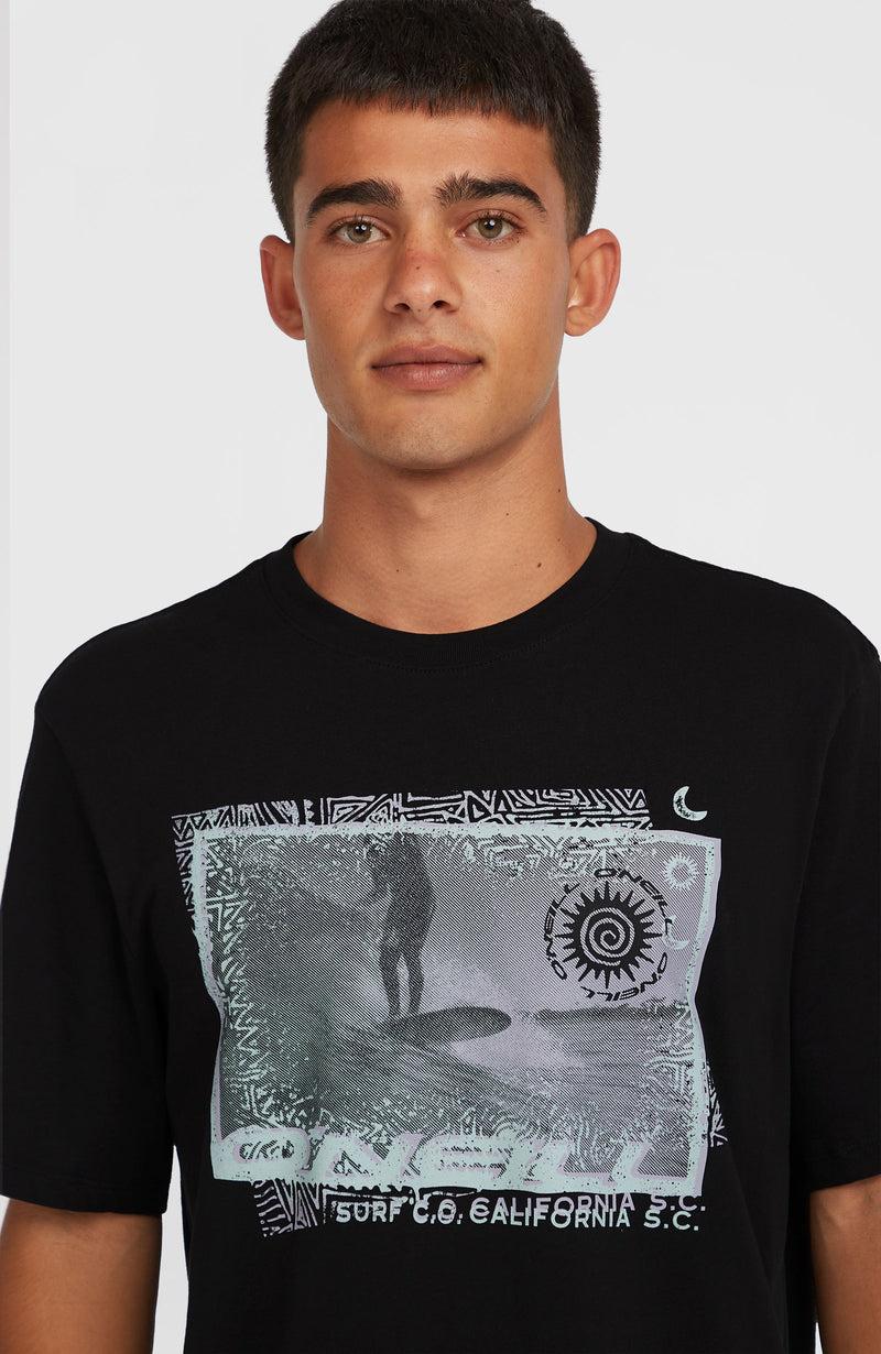 Oneill Men Photo Print T-Shirt | Black