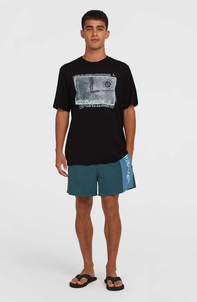 Oneill Men Photo Print T-Shirt | Black