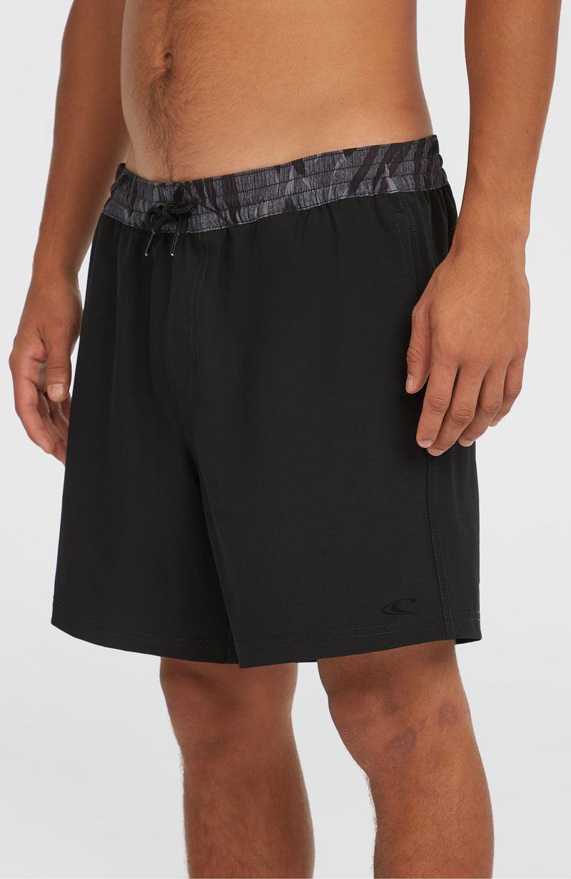 Oneill Men Pocket Print 16'' Swim Shorts | Black