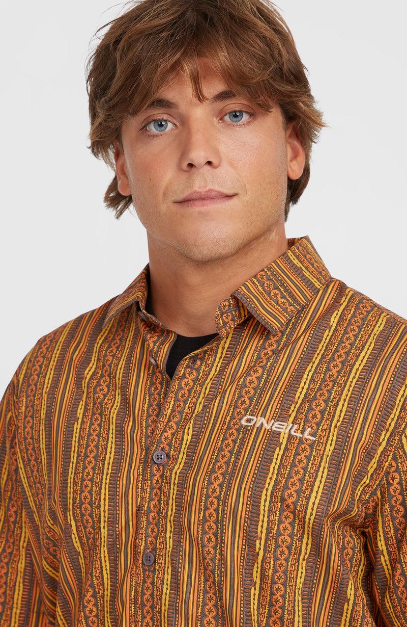 Oneill Men Print Shirt | Orange
