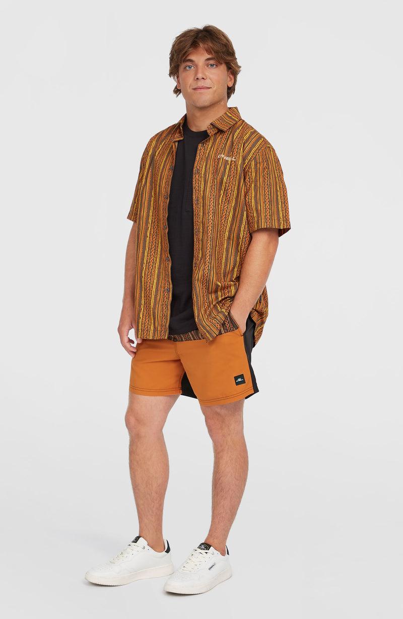 Oneill Men Print Shirt | Orange