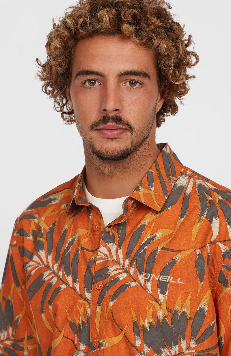 Oneill Men Print Shirt | Orange