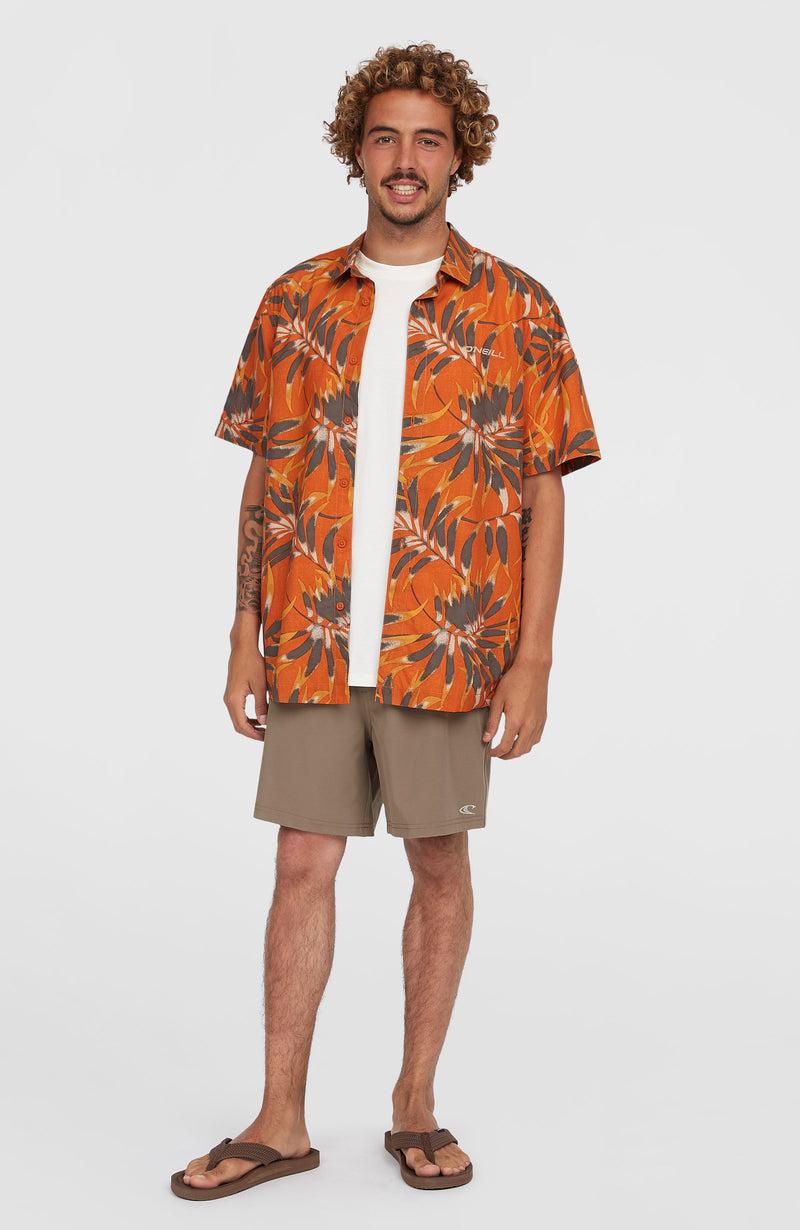 Oneill Men Print Shirt | Orange