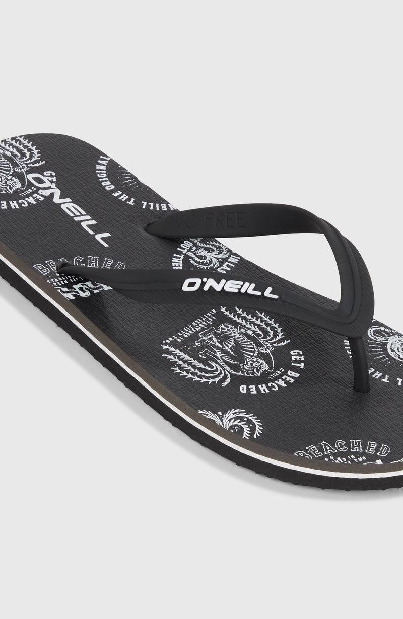 Oneill Men Profile Graphic Sandals | Black