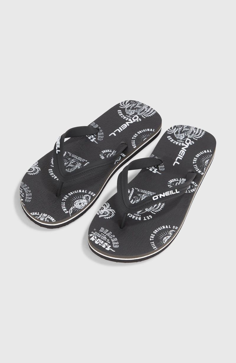 oneill Men Profile Graphic Sandals | Black
