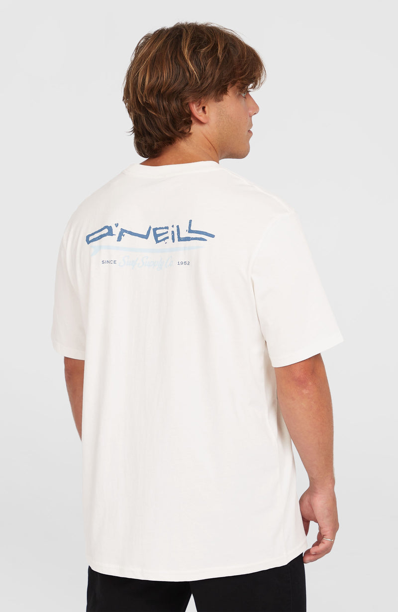 Oneill Men Retro Back Print T-Shirt | White