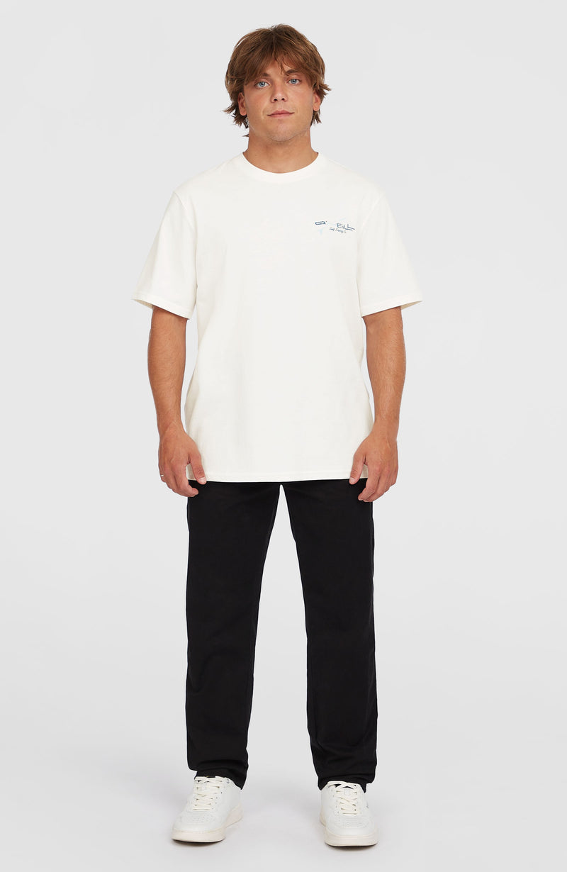 Oneill Men Retro Back Print T-Shirt | White