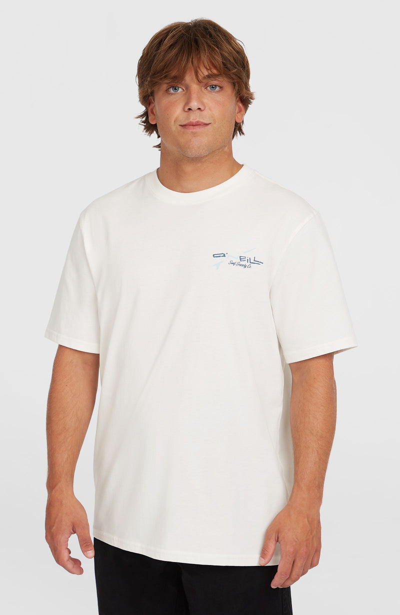 oneill Men Retro Back Print T-Shirt | White