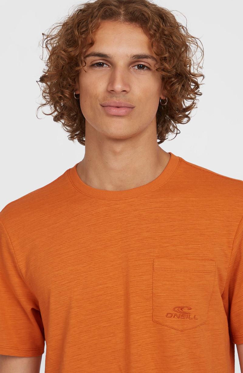 Oneill Men Slub Chest Pocket T-Shirt | Orange