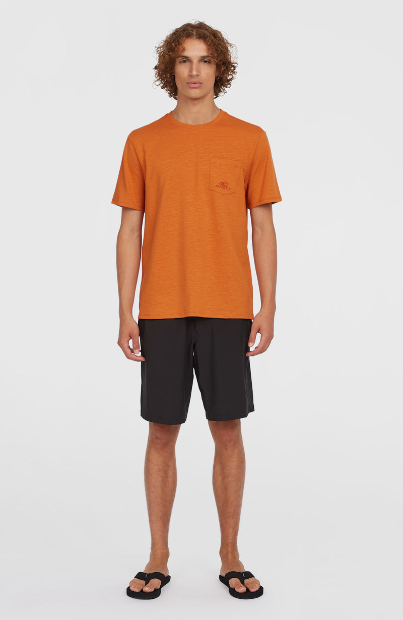Oneill Men Slub Chest Pocket T-Shirt | Orange