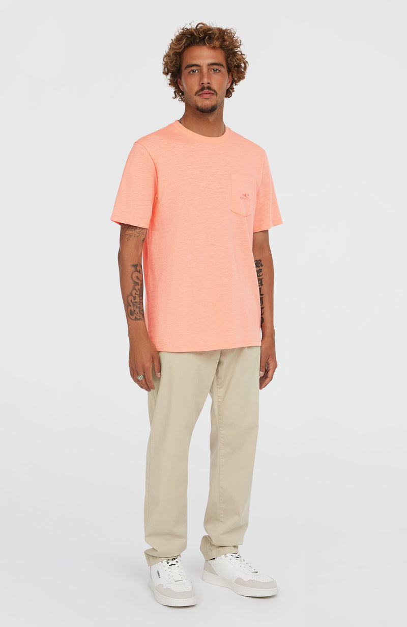 Oneill Men Slub Chest Pocket T-Shirt | Pink