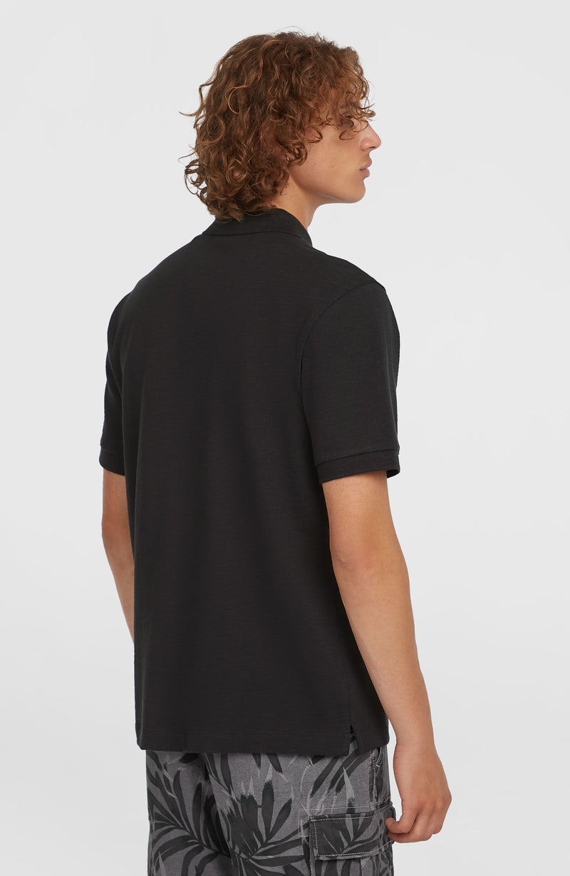 Oneill Men Slub Small Logo Polo | Black