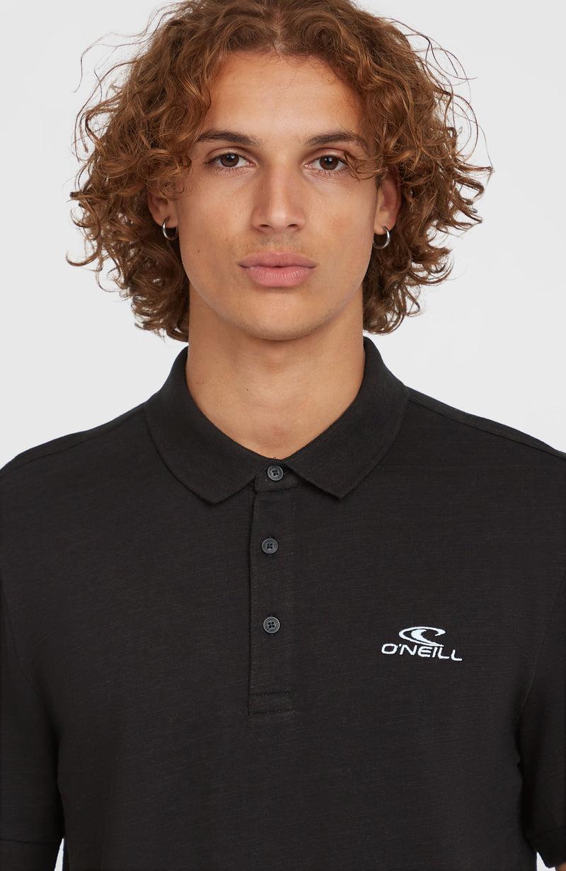 Oneill Men Slub Small Logo Polo | Black