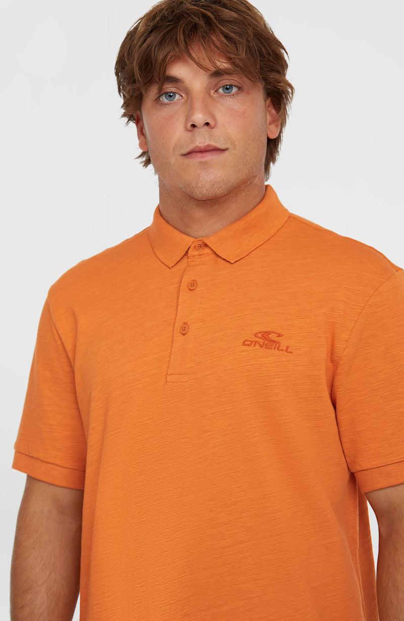 Oneill Men Slub Small Logo Polo | Orange