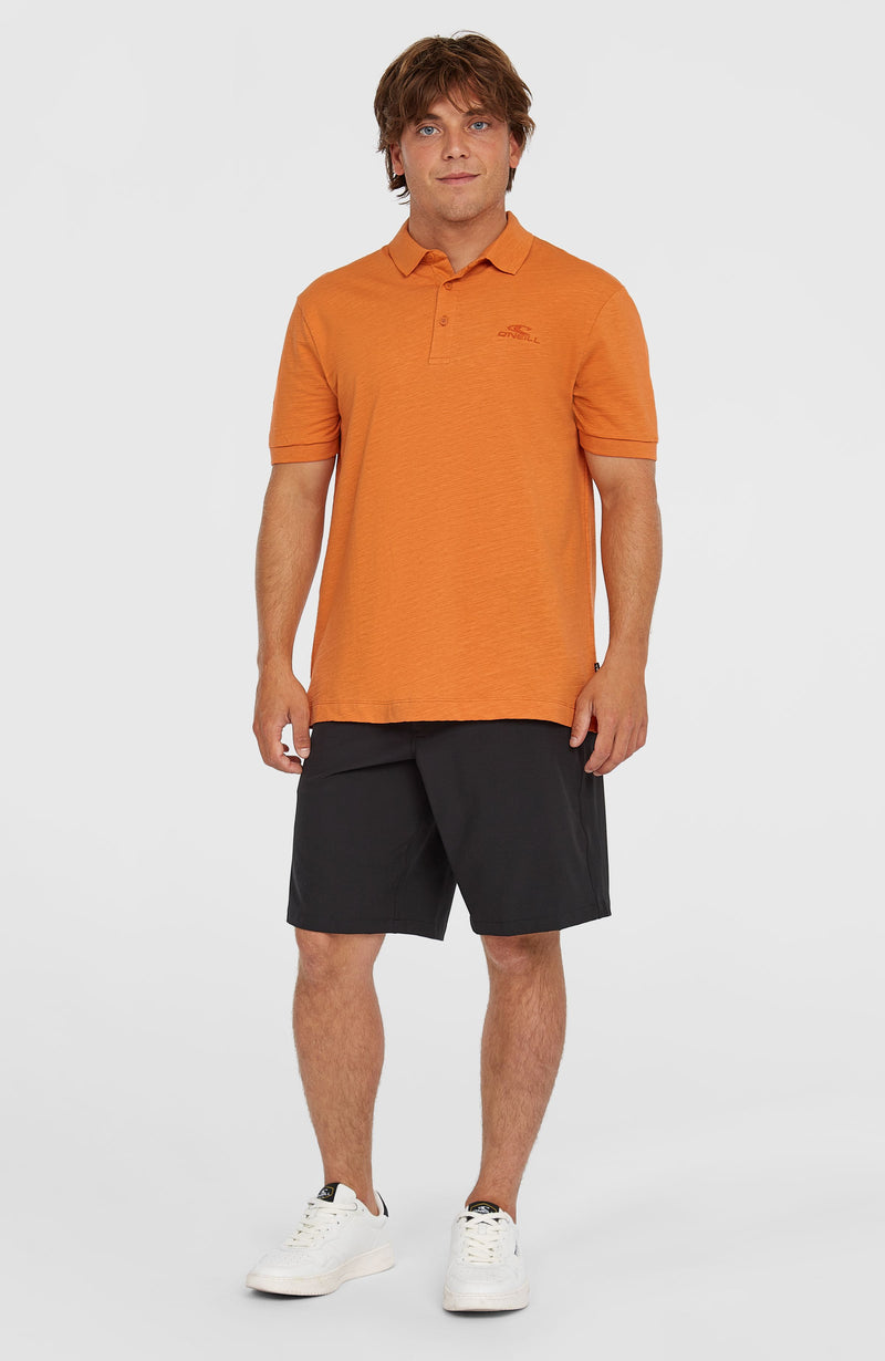 Oneill Men Slub Small Logo Polo | Orange