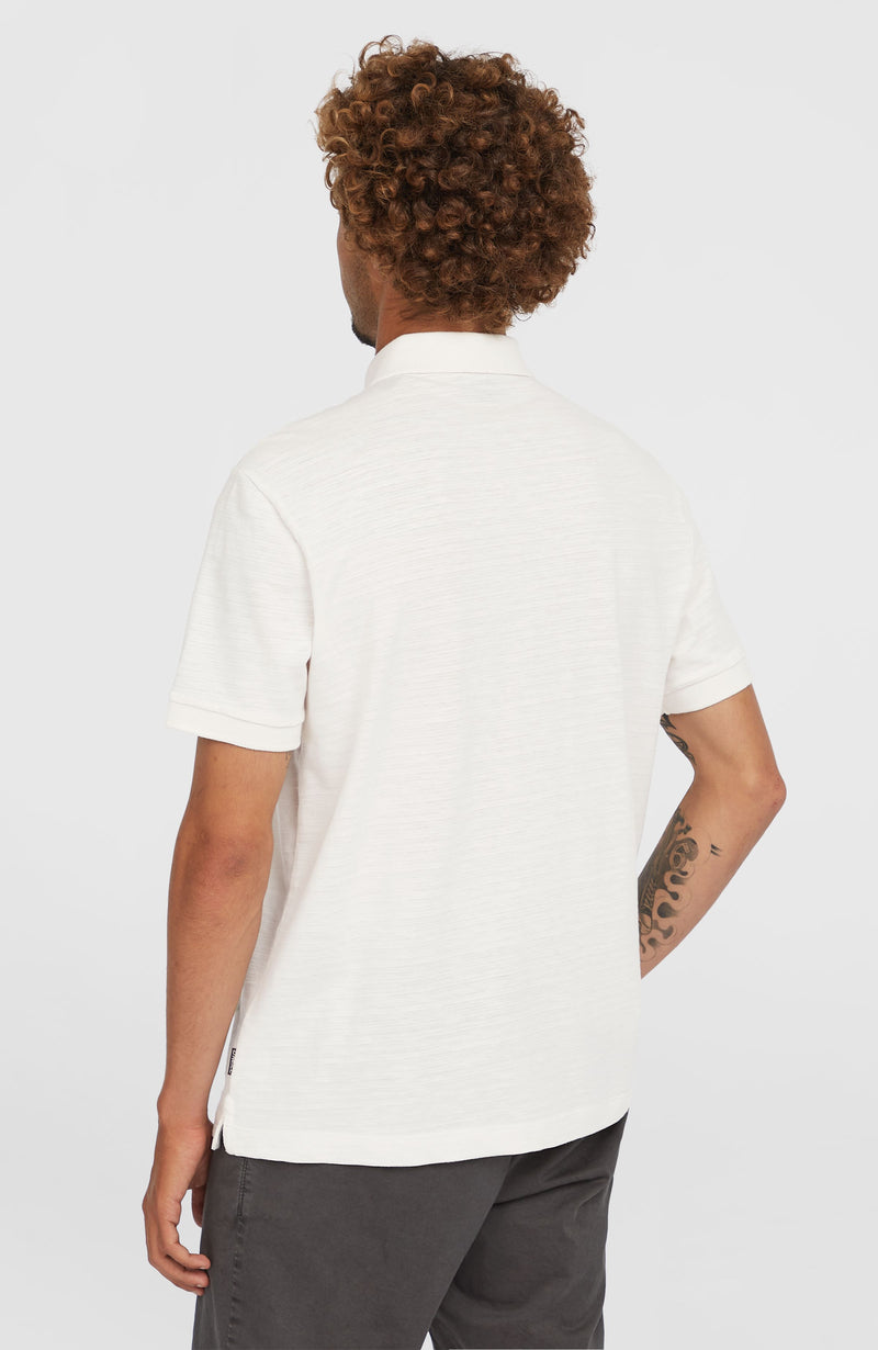 Oneill Men Slub Small Logo Polo | White