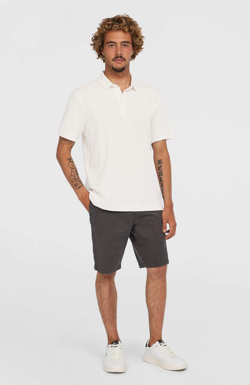 Oneill Men Slub Small Logo Polo | White
