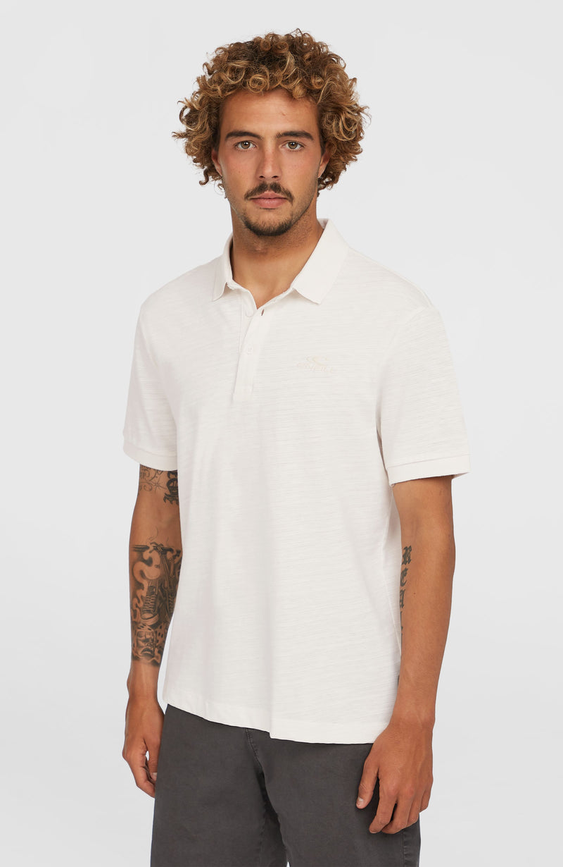 oneill Men Slub Small Logo Polo | White