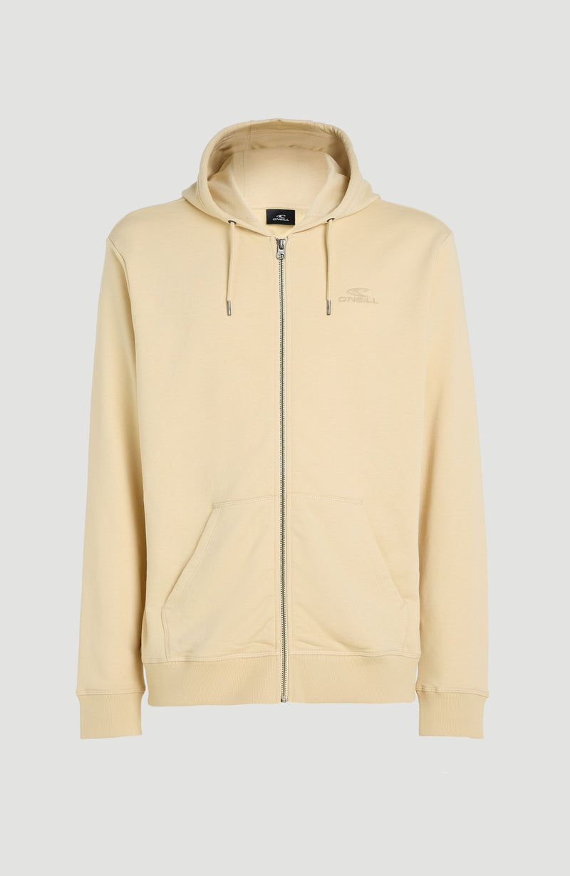 Oneill Men Small Logo Full-Zip Hoodie | Beige