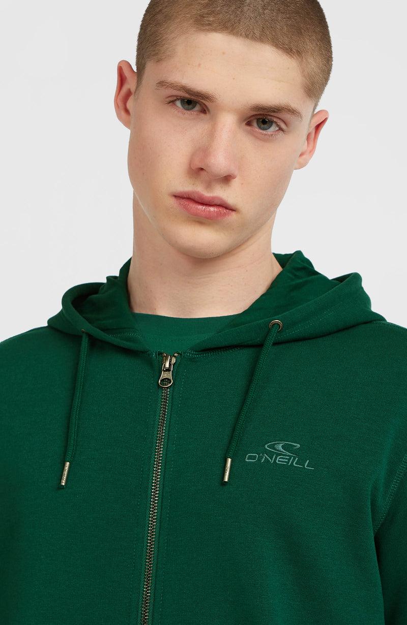 Oneill Men Small Logo Full-Zip Hoodie | Green
