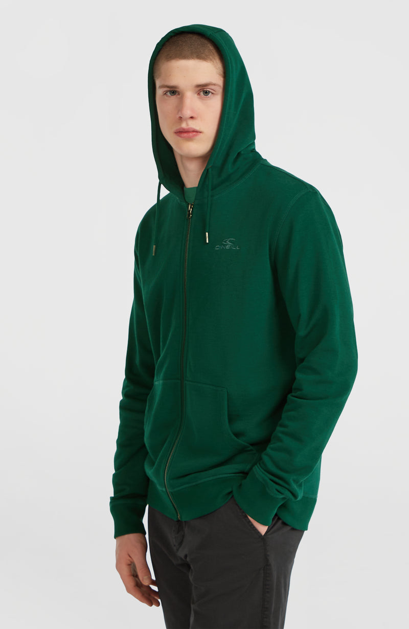 Oneill Men Small Logo Full-Zip Hoodie | Green