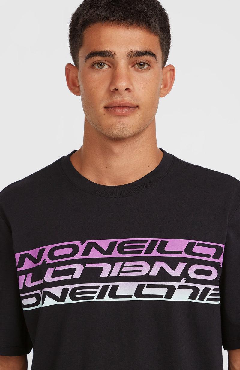 Oneill Men Stripe T-Shirt | Black