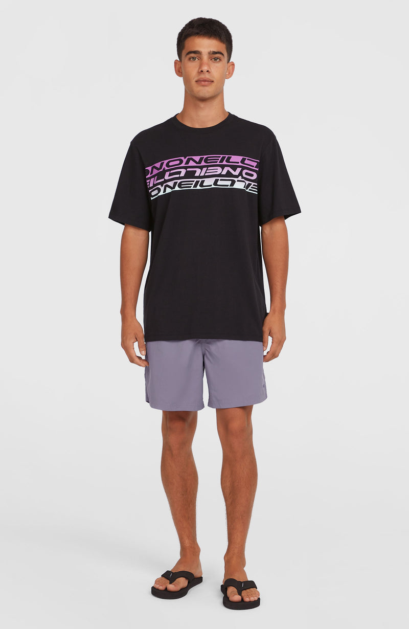 Oneill Men Stripe T-Shirt | Black