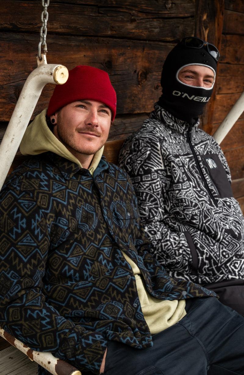 Oneill Men Superfleece Half-Zip Hoodie | Black