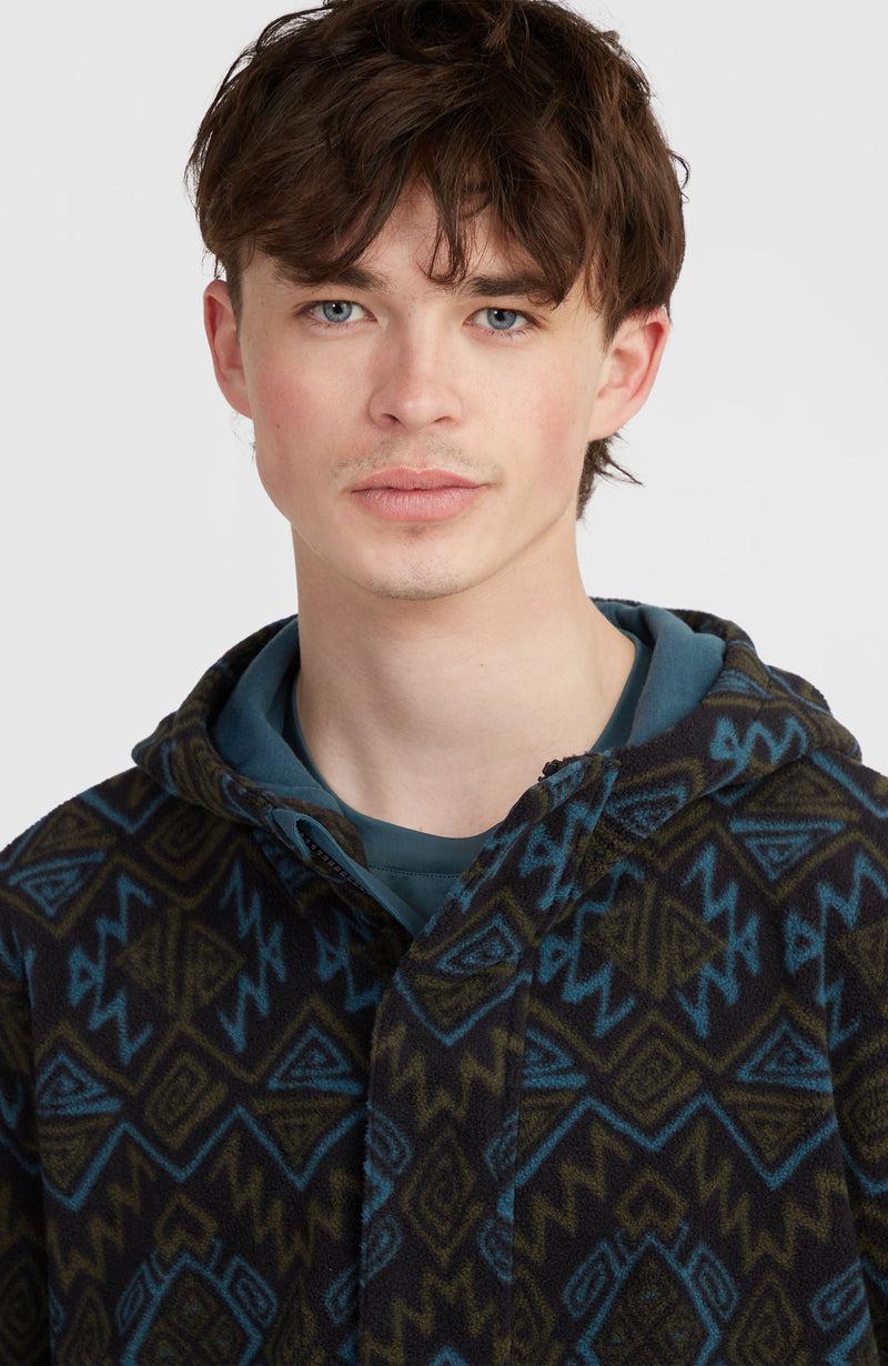 Oneill Men Superfleece Half-Zip Hoodie | Black