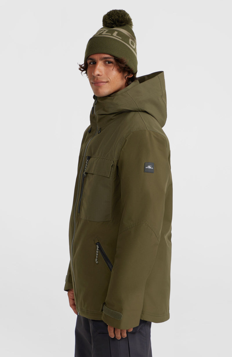 Oneill Men Utility Hybrid Snow Jacket | Green