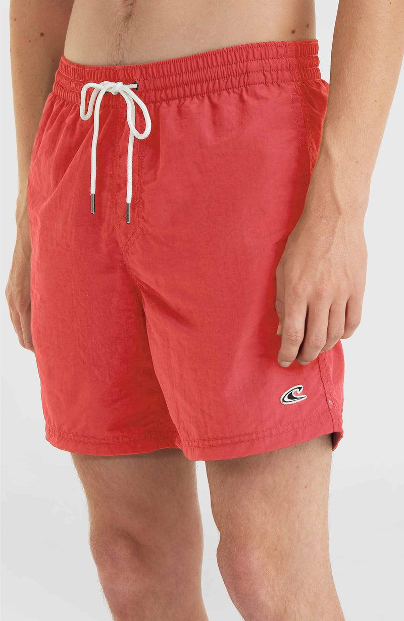 Oneill Men Vert 16'' Swim Shorts | Red