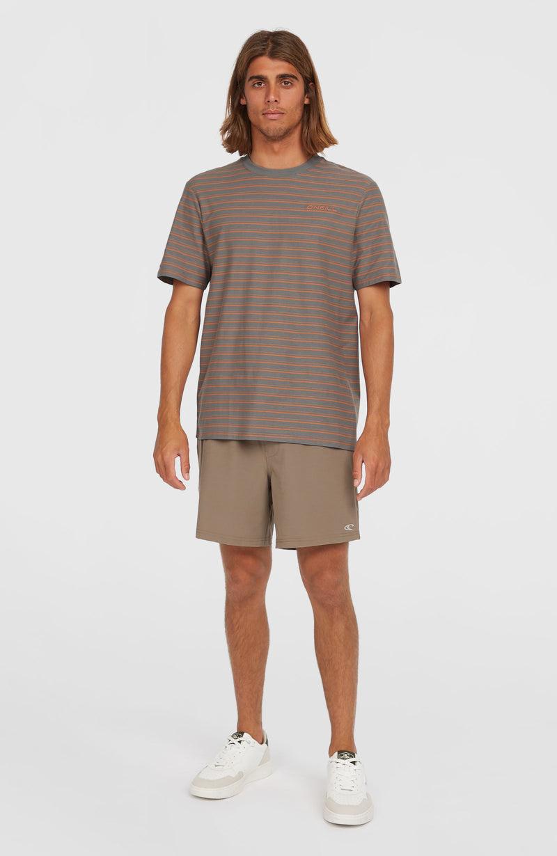 Oneill Men Yarn Stripe T-Shirt | Grey