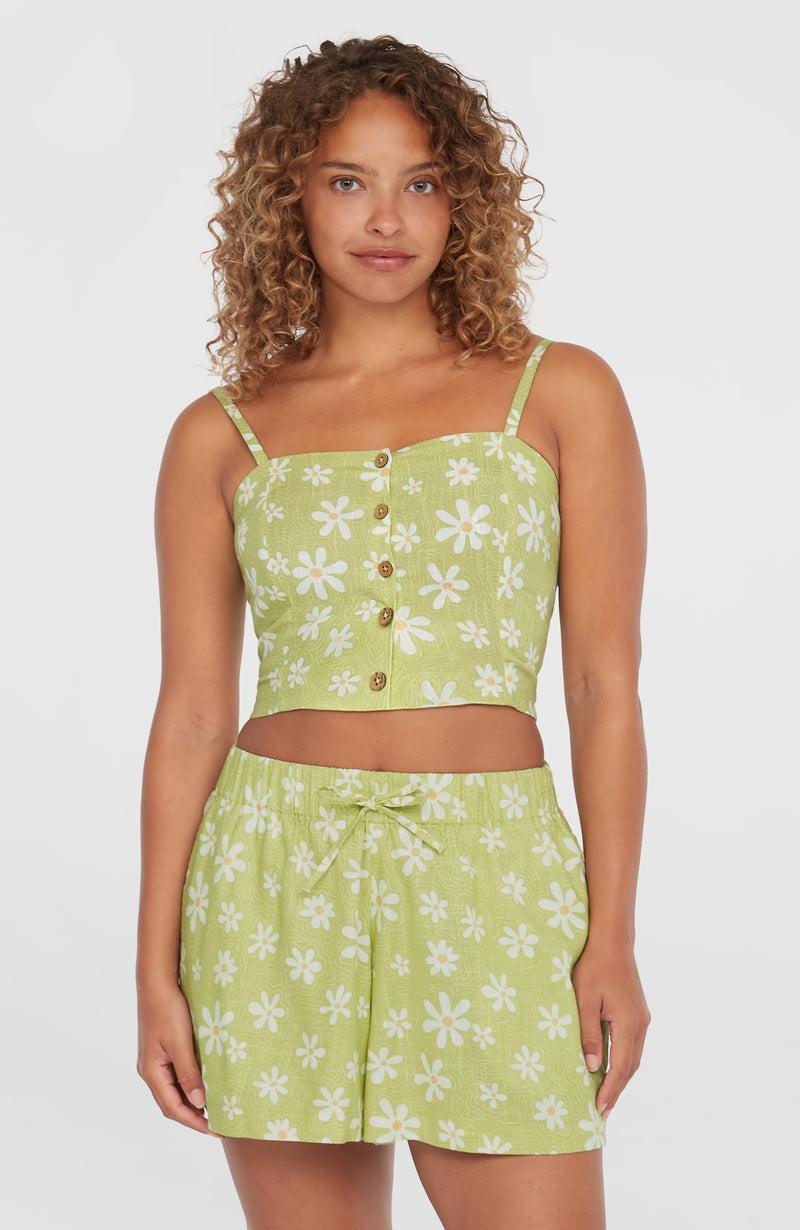 oneill Women Beach Vintage Cropped Top | Green