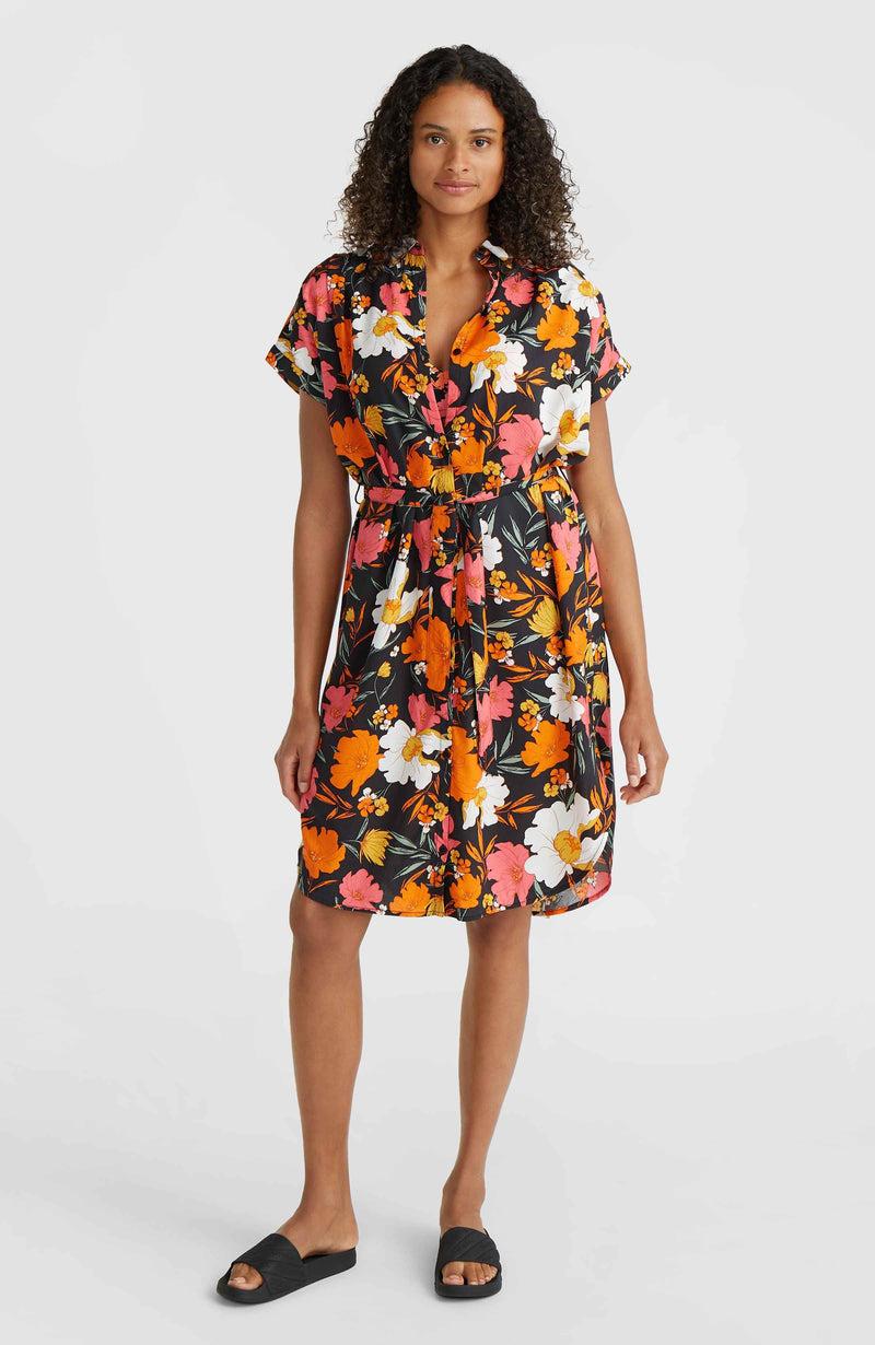 oneill Women Cali Beach Shirt Dress | Black